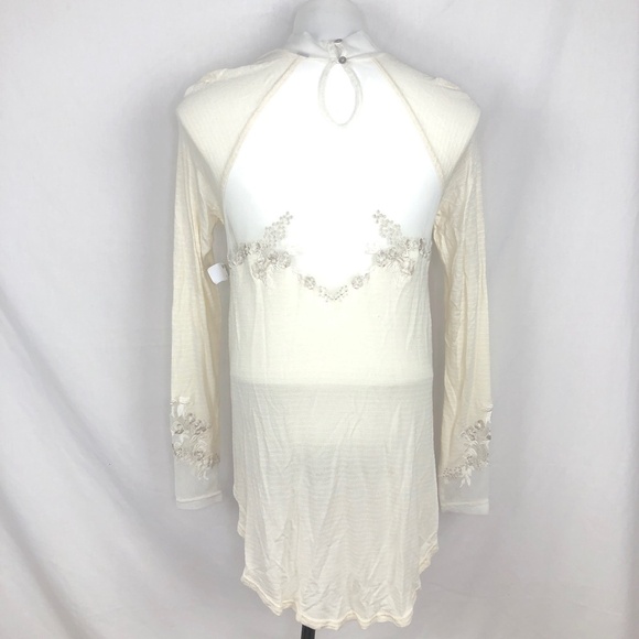 NWT Free People Cream/Ivory Lace Blouse - Picture 6 of 10